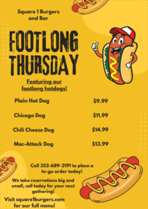 Square 1 Footlong Thursdays
