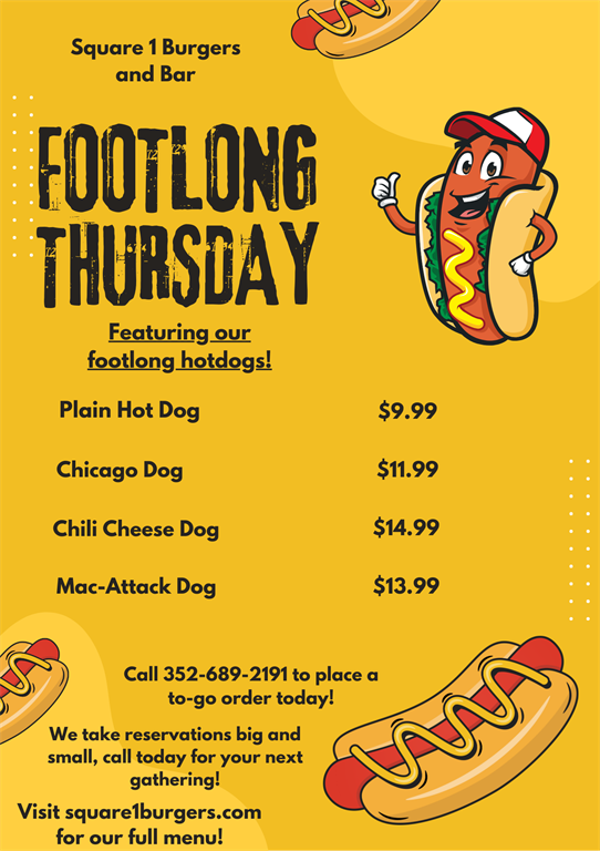Square 1 Footlong Thursdays