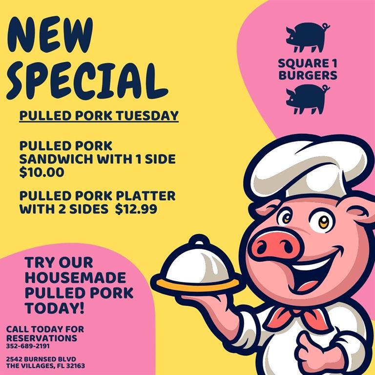 Square 1 Pulled Pork Thursday